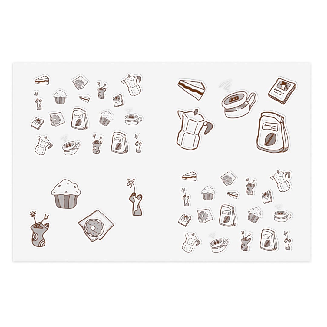 Coffeescript Stickers Coffeeshop Sticker Sheet - Etsy