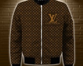 Luxury French Fashion Bomber Jacket - Bomber 3D Brand - Luxury Bomber Jacket - Expensive Luxury Fashion