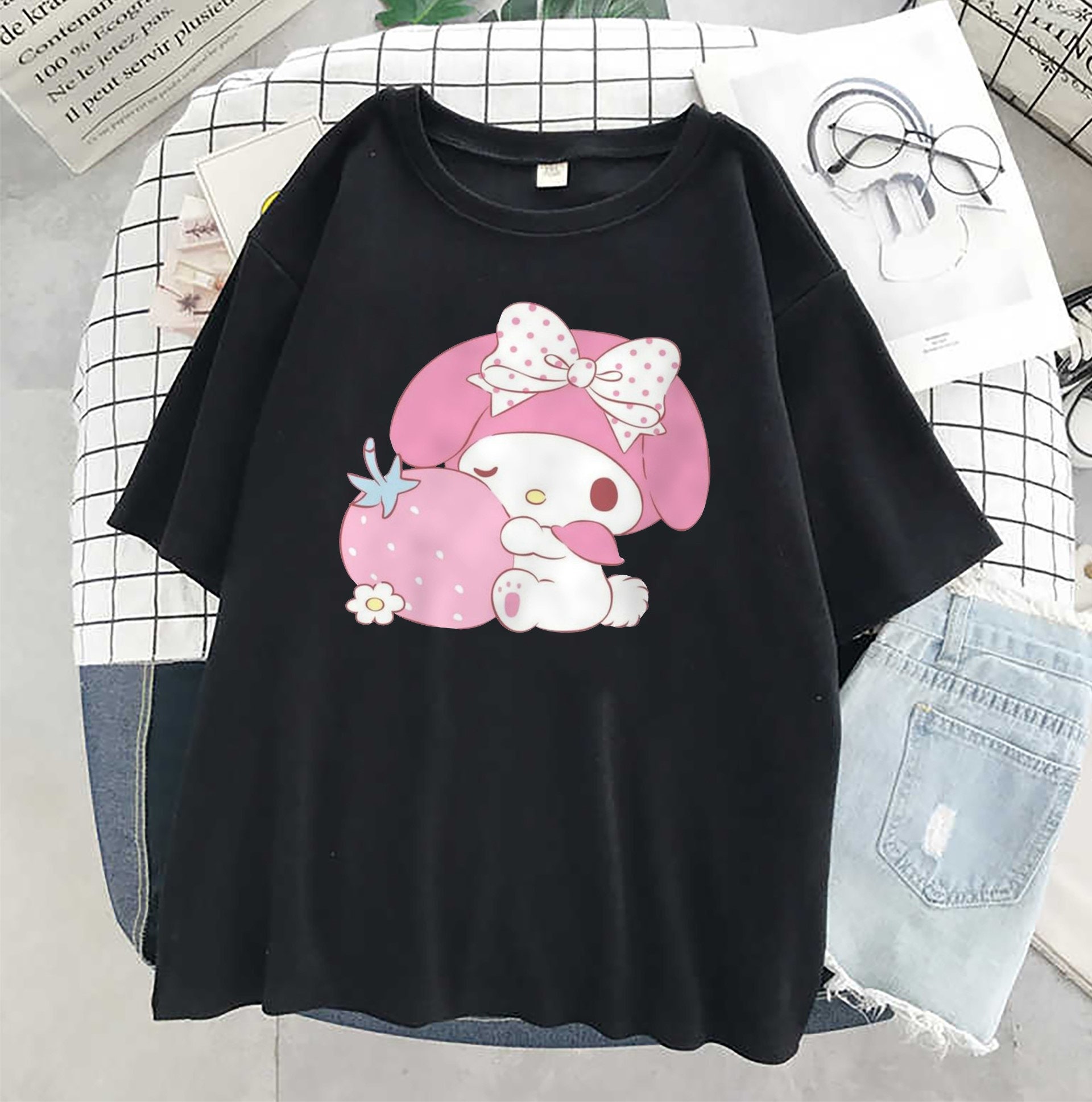 Happy T-shirt / Japanese Kaomoji Shirt / cute anime kawaii | Etsy