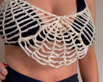 Spider Web Crochet Bralette Pattern