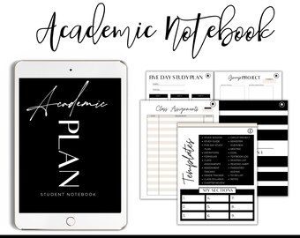assignment notebook drawing Digital Student Notebook, Minimalist Academic Notebook, Assignment Tracker, Goodnotes Notebook, Student Templates