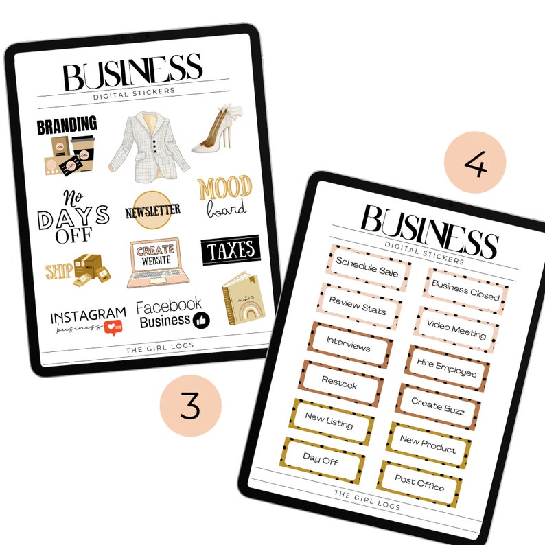 Goodnotes Stickers Business Stickers Digital Business Etsy