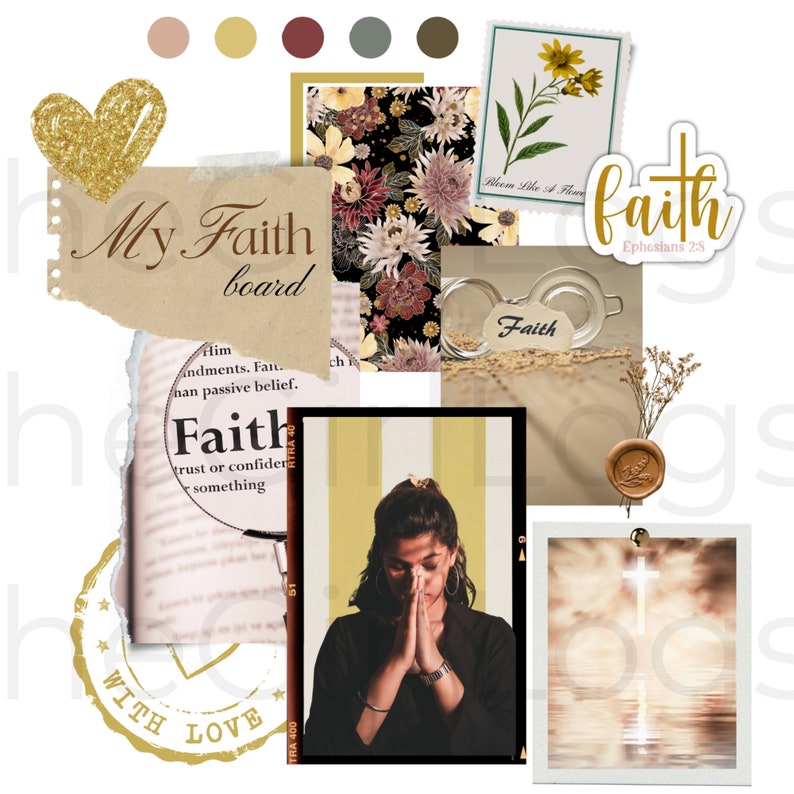 Faith Board Kit, Faith Stickers for Goodnotes, Digital Bible Journaling ...