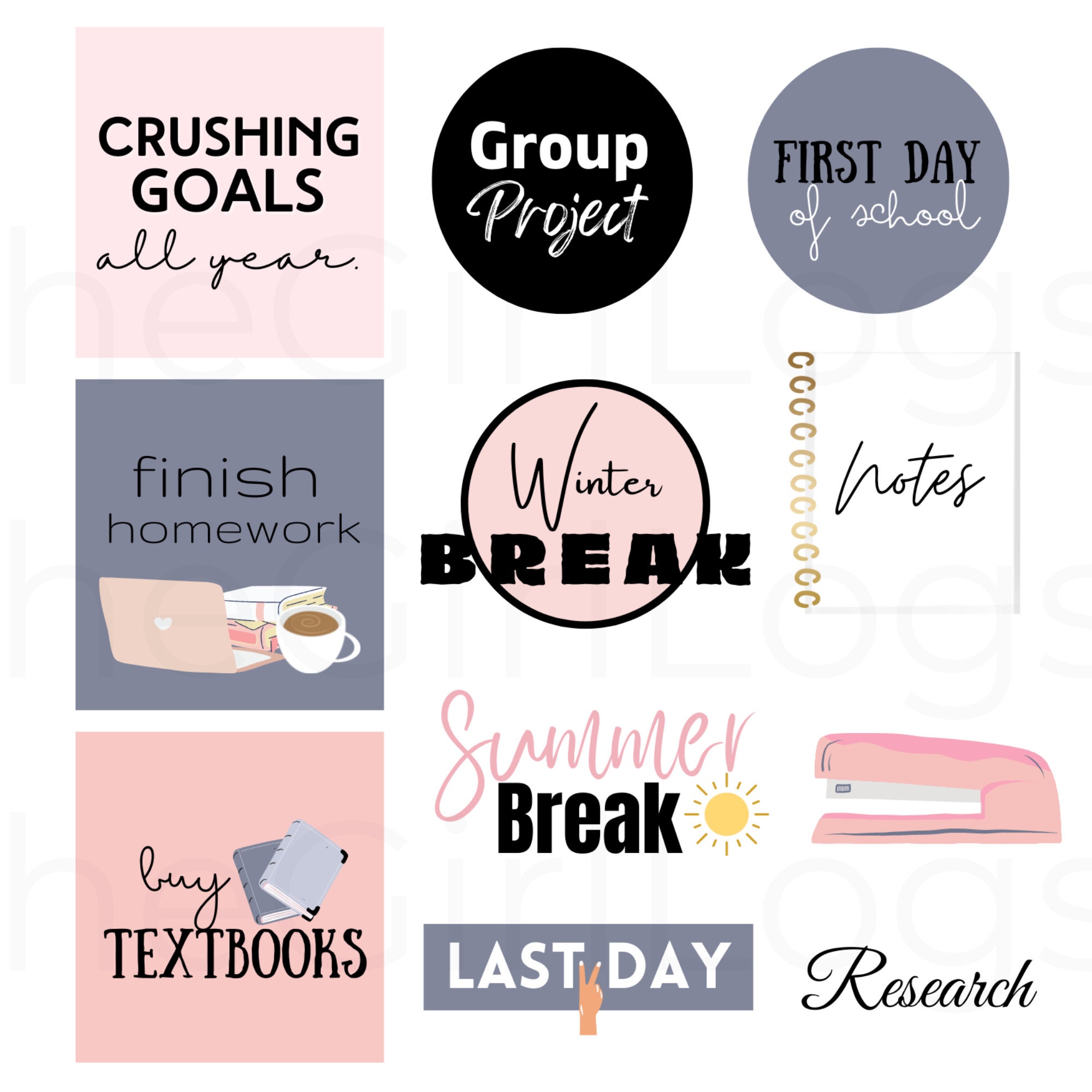 Goodnotes Stickers, Student Stickers, Digital Student Stickers, Student ...