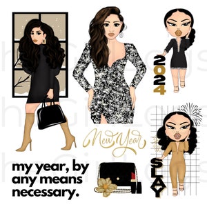 Happy New Years Goodnotes Stickers, New Years Digital Planner Stickers ...