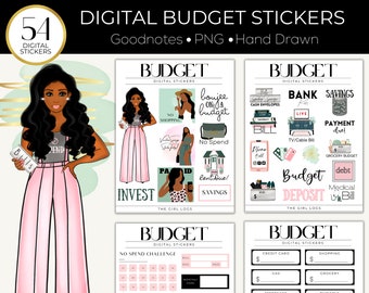 Goodnotes Stickers, Budgetstickers, Budgetteringsstickers, Digitale Stickers, Budgetplanner, Budget Goodnotes, Plannerstickers, iPad Planner