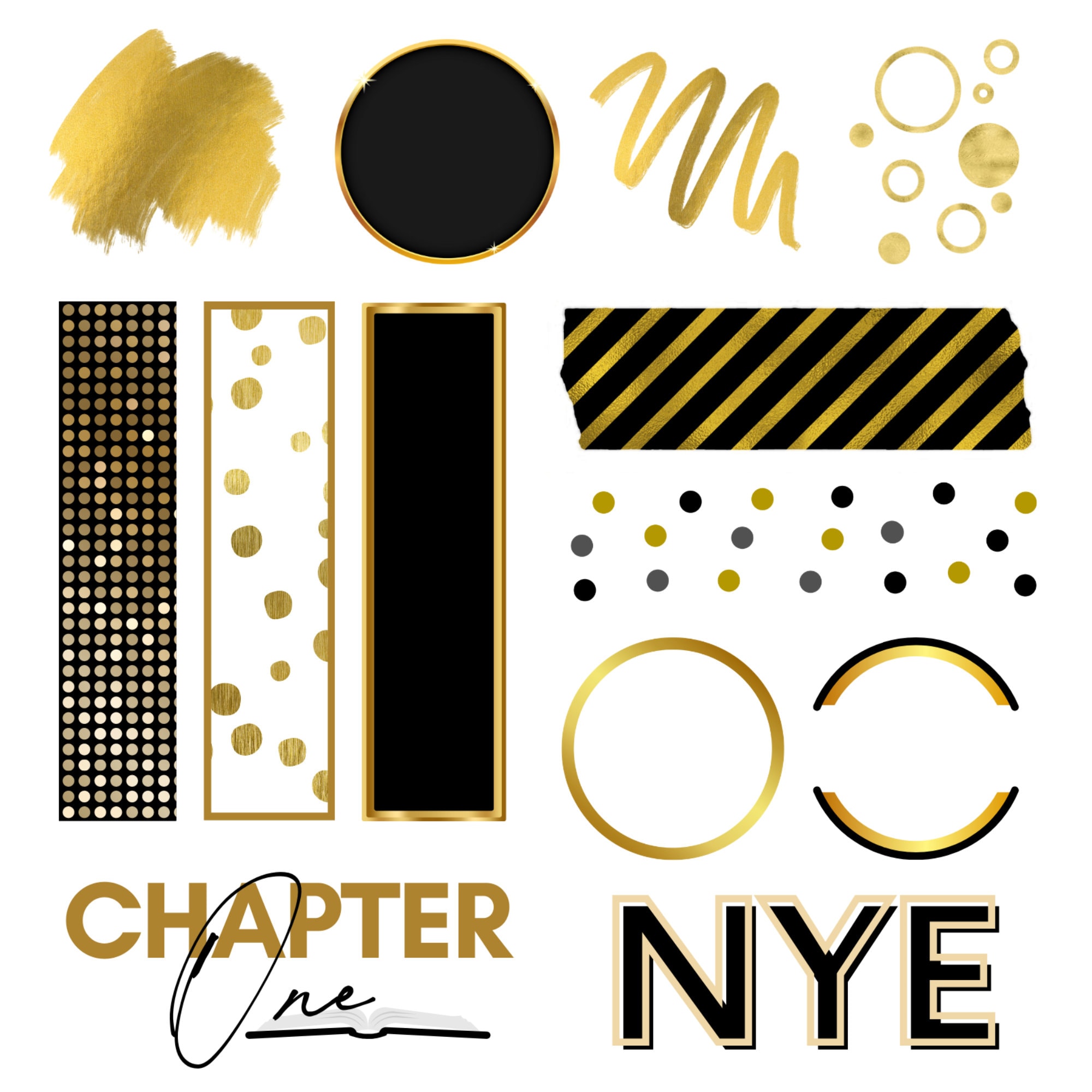 Happy New Years Goodnotes Stickers, New Years Digital Planner Stickers ...