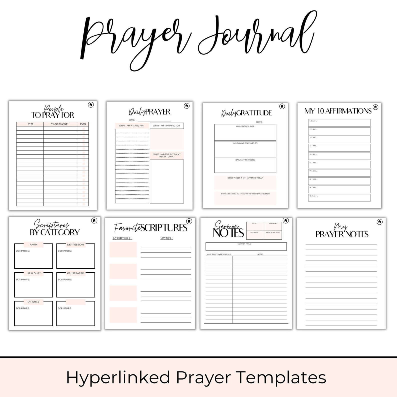 Prayer Planner, Prayer Notes, Sermon Notes, Notability Planner ...