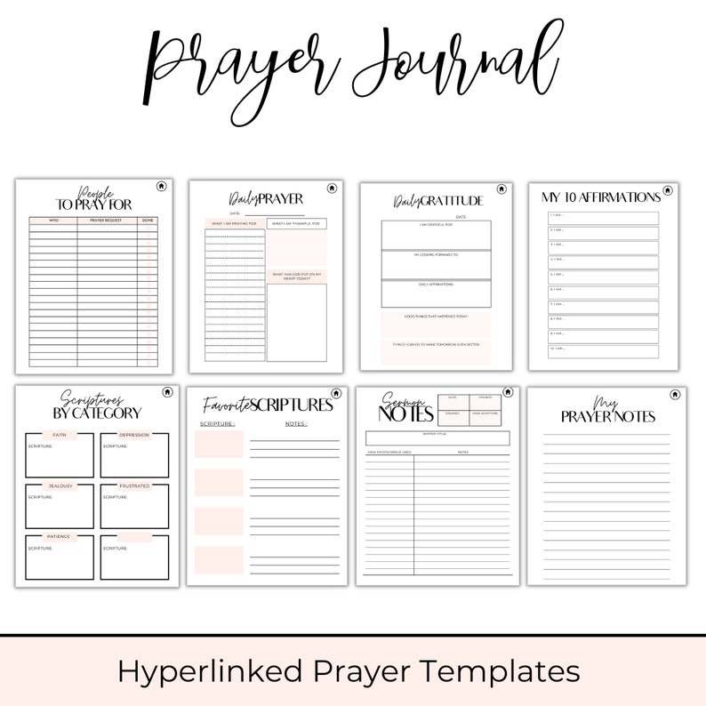 Prayer Planner Digital Prayer Journal Goodnotes Prayer Etsy