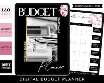 Digital Budget Planner, Digital Finance Planner, Budget Binder, Budget Planner Stickers