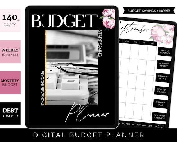 Digital Budget Planner, Digital Finance Planner, Budget Binder, Budget Planner Stickers