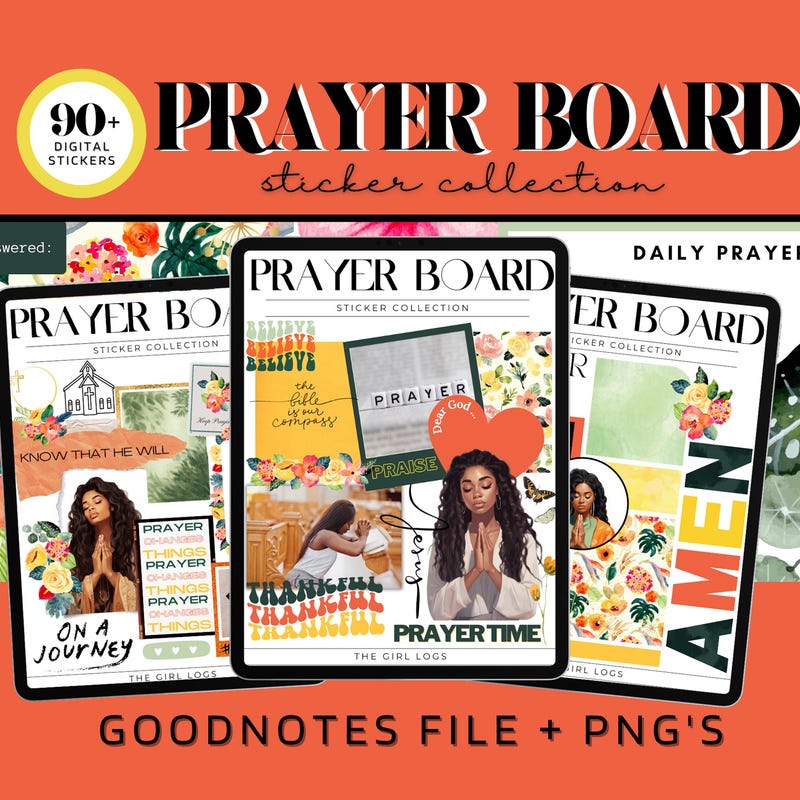 Prayer Sticker Layout Prayer Board - Etsy