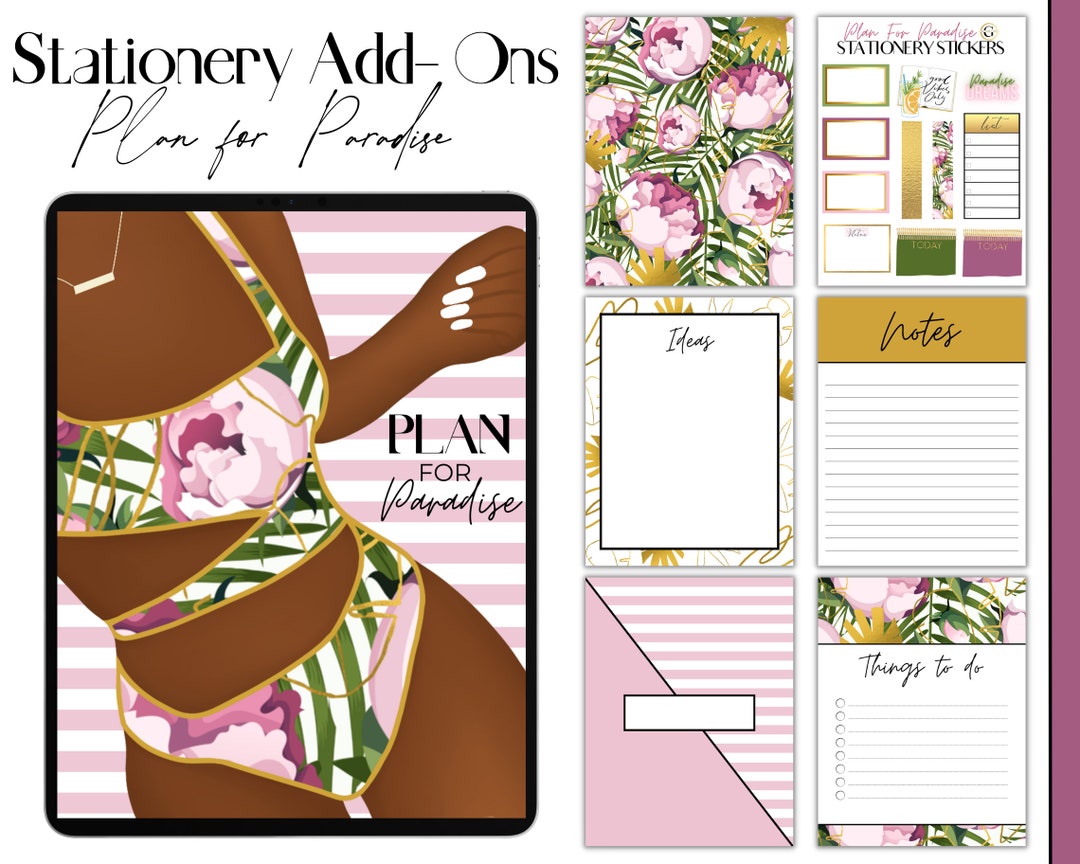 Plan for Paradise Stationery Templates, Stationery Sets, Paradise