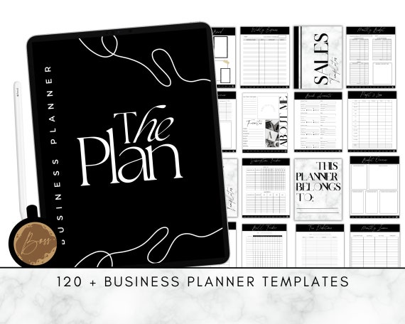 Digital Business Planner,Business Notebook, Small Business Planner,  Goodnotes Planner, Notability Planner
