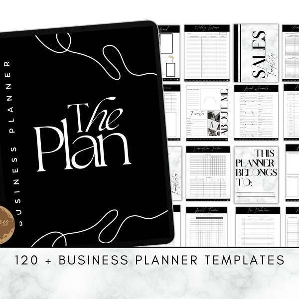Digital Business Planner,Business Notebook, Small Business Planner,  Goodnotes Planner, Notability Planner