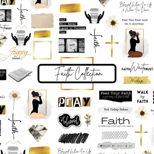 Faith Collection Goodnotes Digital Stickers Christian Etsy