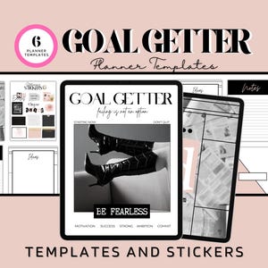 Goal Getter Stationery Templates, Stationery Sets, Digital Planner Stationery Templates, Digital Planner templates, Planner Pages