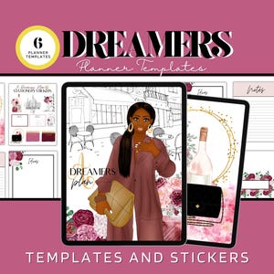 A Dreamers Plan Stationery Templates, Stationery Sets, Digital Planner Stationery Templates, Digital Planner templates