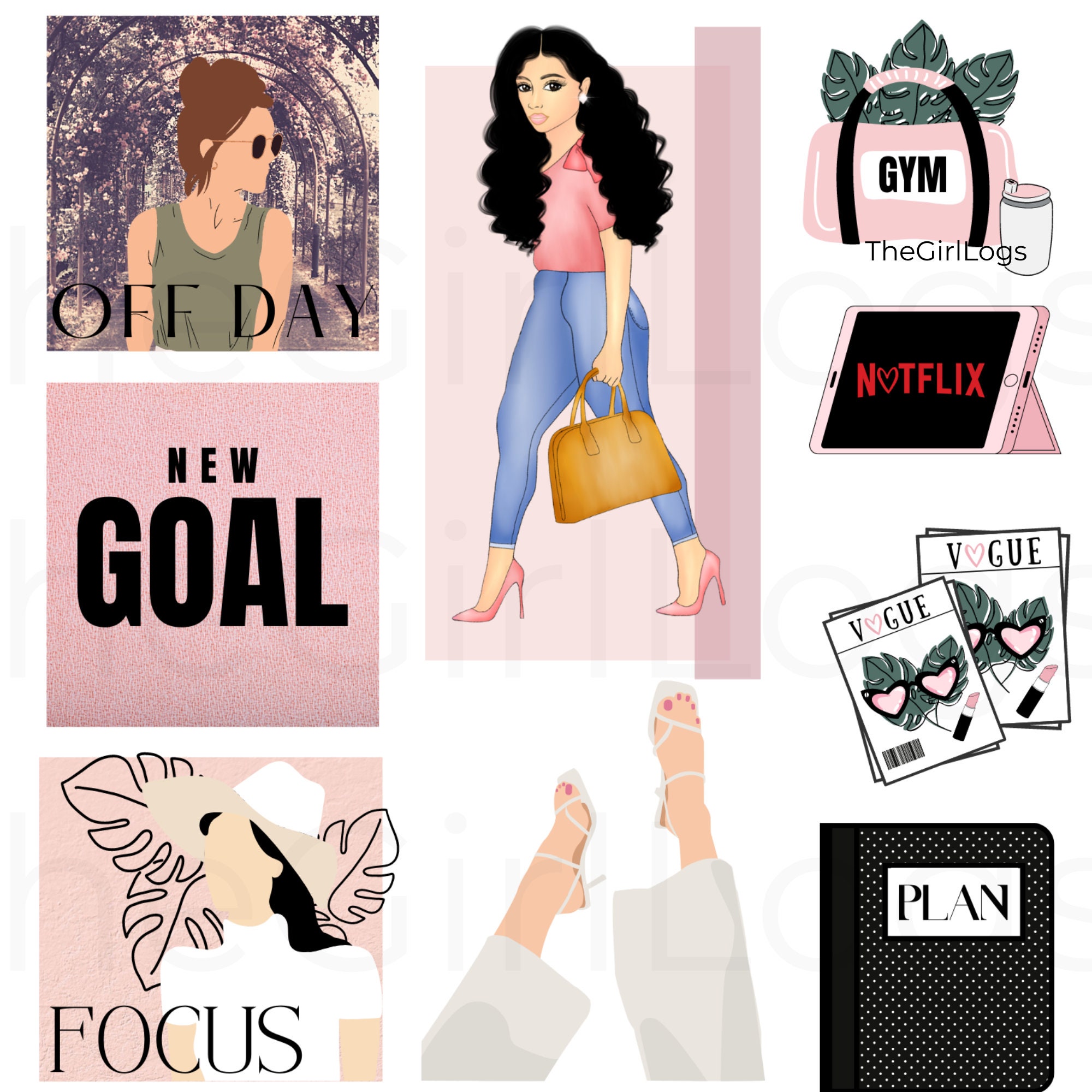Daily Goodnotes Stickers, Everyday Stickers, Digital Life Stickers ...