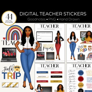 Goodnotes Stickers, Teacher Stickers, Digital Teacher Stickers, Digital Stickers, Teacher Goodnotes, Ipad Planner,, Planner Stickers