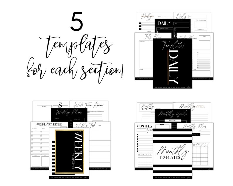 Black Girl Digital Planner Girl Boss Digital Planner Black Etsy