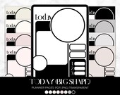 Today Digital Planner Pages, Aesthetic Minimalist Templates (PDF)