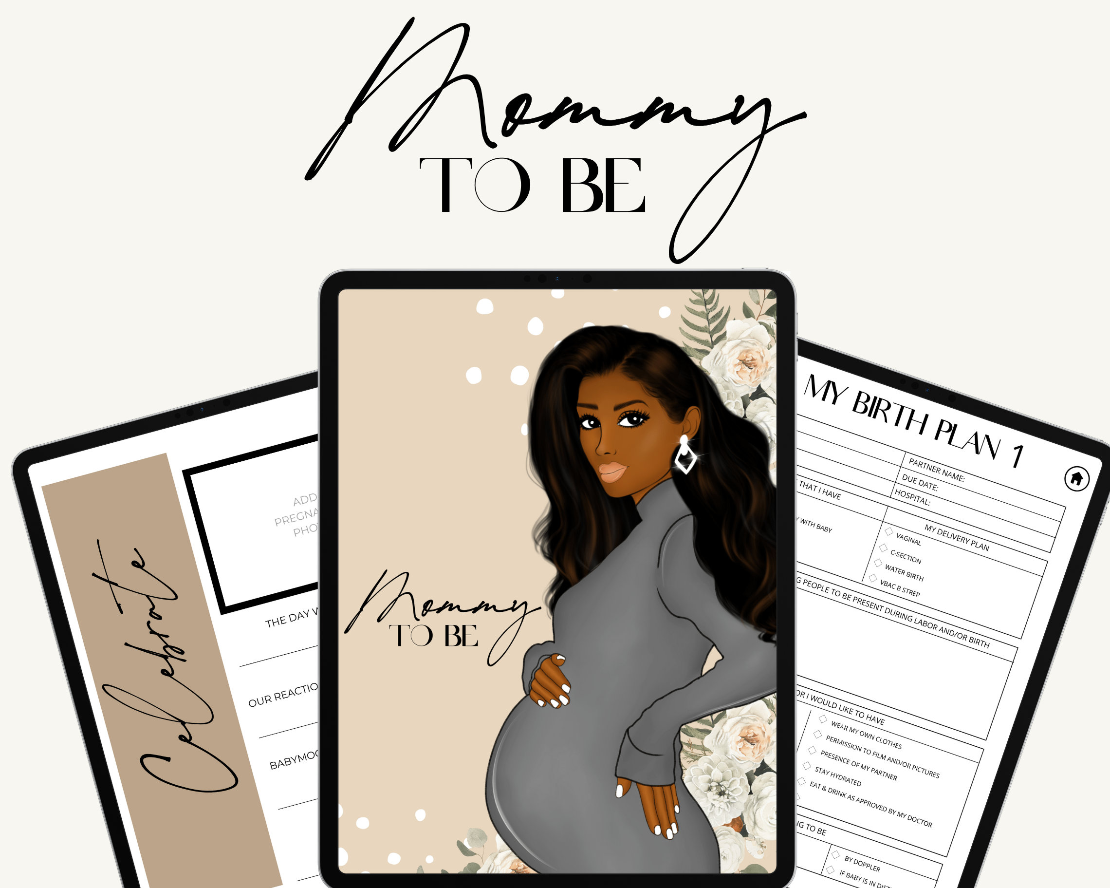 Pregnancy Journal, Digital Planner Goodnotes, Digital Journal, Digital Notebook, Pregnancy ...