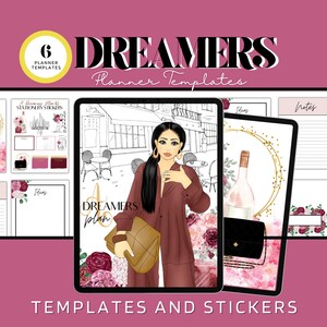Digital A Dreamers Plan Stationery Templates, Stationery Sets, Digital Planner Stationery Templates, Digital Planner templates
