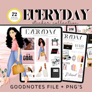 Daily Goodnotes Stickers, Everyday Stickers, Digital Life Stickers, Life Planner, Digital Stickers, Planner Stickers, iPad Stickers