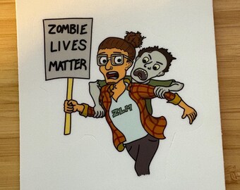 Zombie Lives Matter Vinyl Sticker