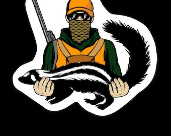 Hunting Skunked! Vinyl Sticker