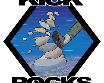 Kick Rocks!  Vinyl Sticker