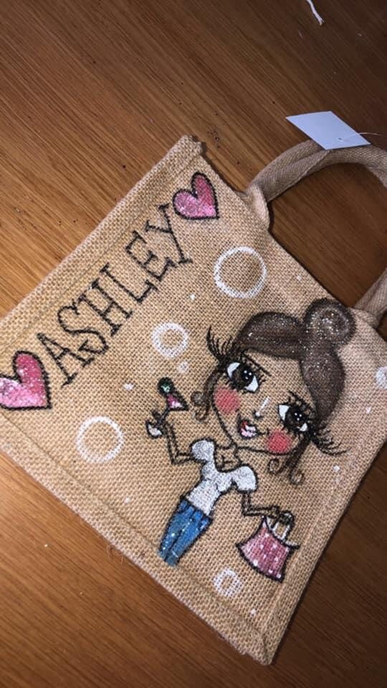 Personalised Jute Bag Etsy