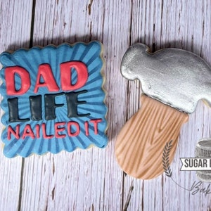 Father's Day 2-Cookie Gift Box "Dad Life Nailed It"