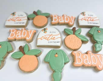 Little Cutie Baby Shower Cookies