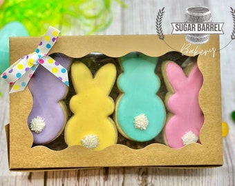 Easter Cookies, Easter Bunny Sugar Cookies (pack of 4)