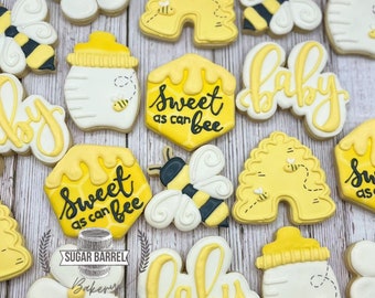 1 Dozen "Sweet as can Bee" Sugar Cookies