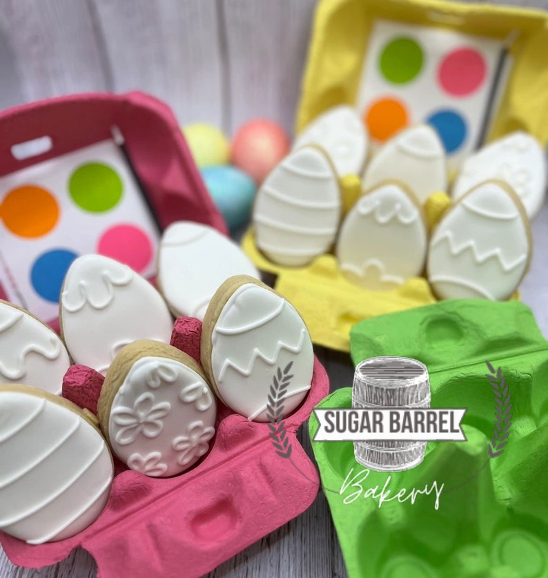 Paint Your Own Easter Egg Cookie Kit Etsy