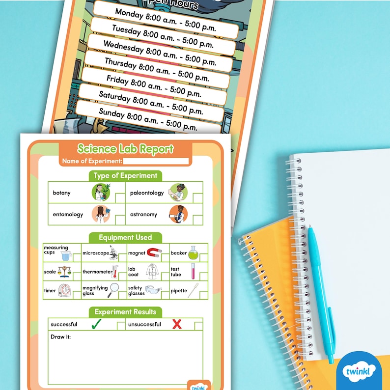 Science Lab Dramatic Play Pack | Printable Play Props for Early ...