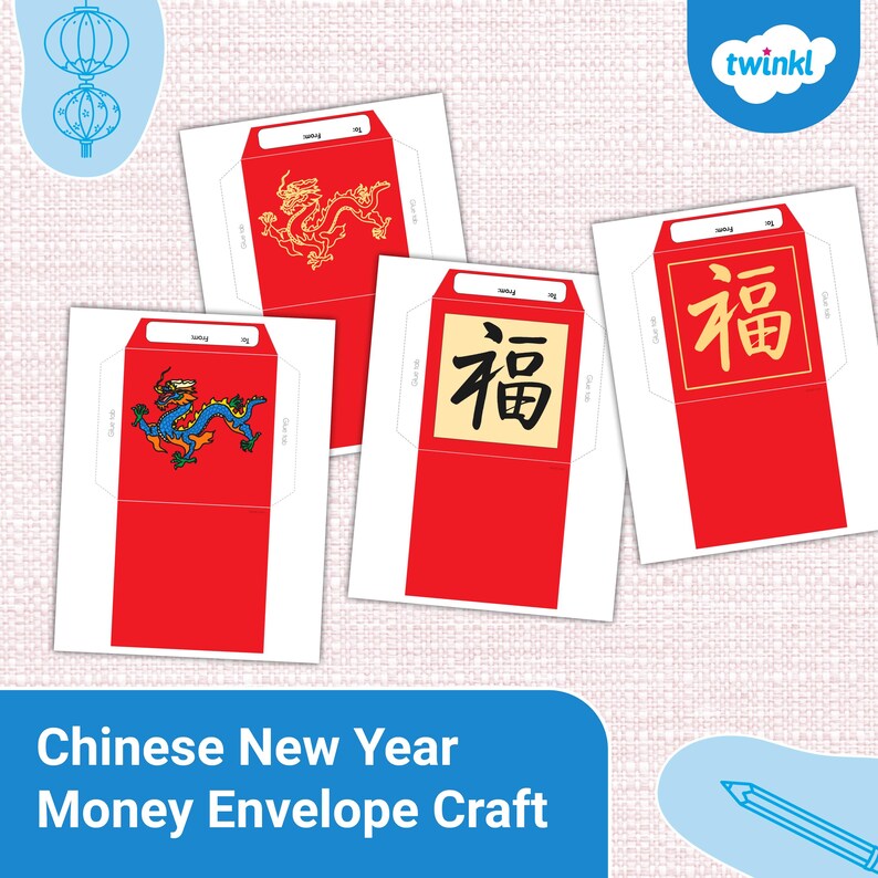 Chinese New Year Money Envelope Craft - Etsy