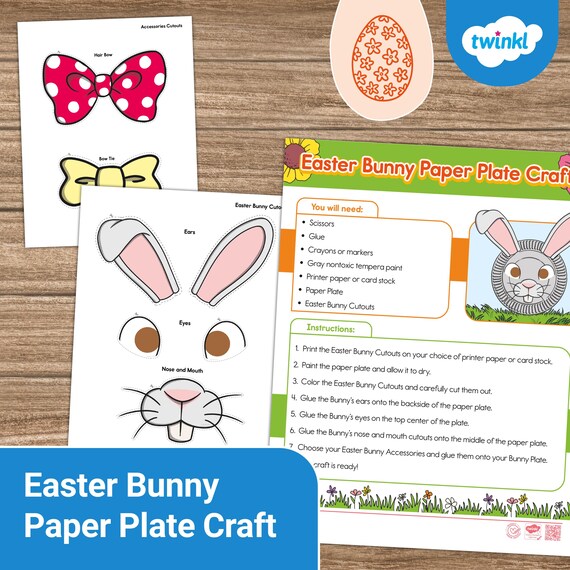 Easter Bunny Paper Plate Craft