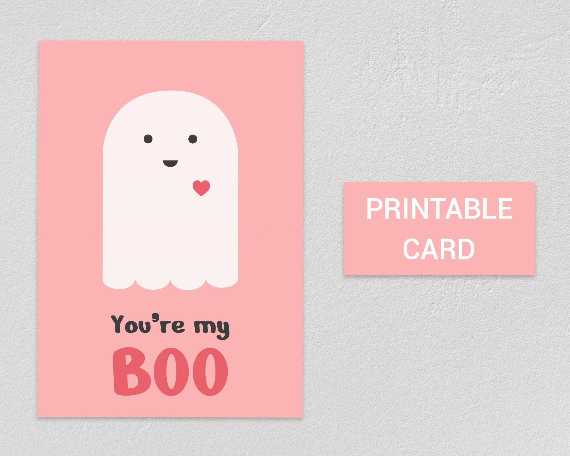 You're My Boo Printable Card, Printable Card, Pun Card for Halloween ...