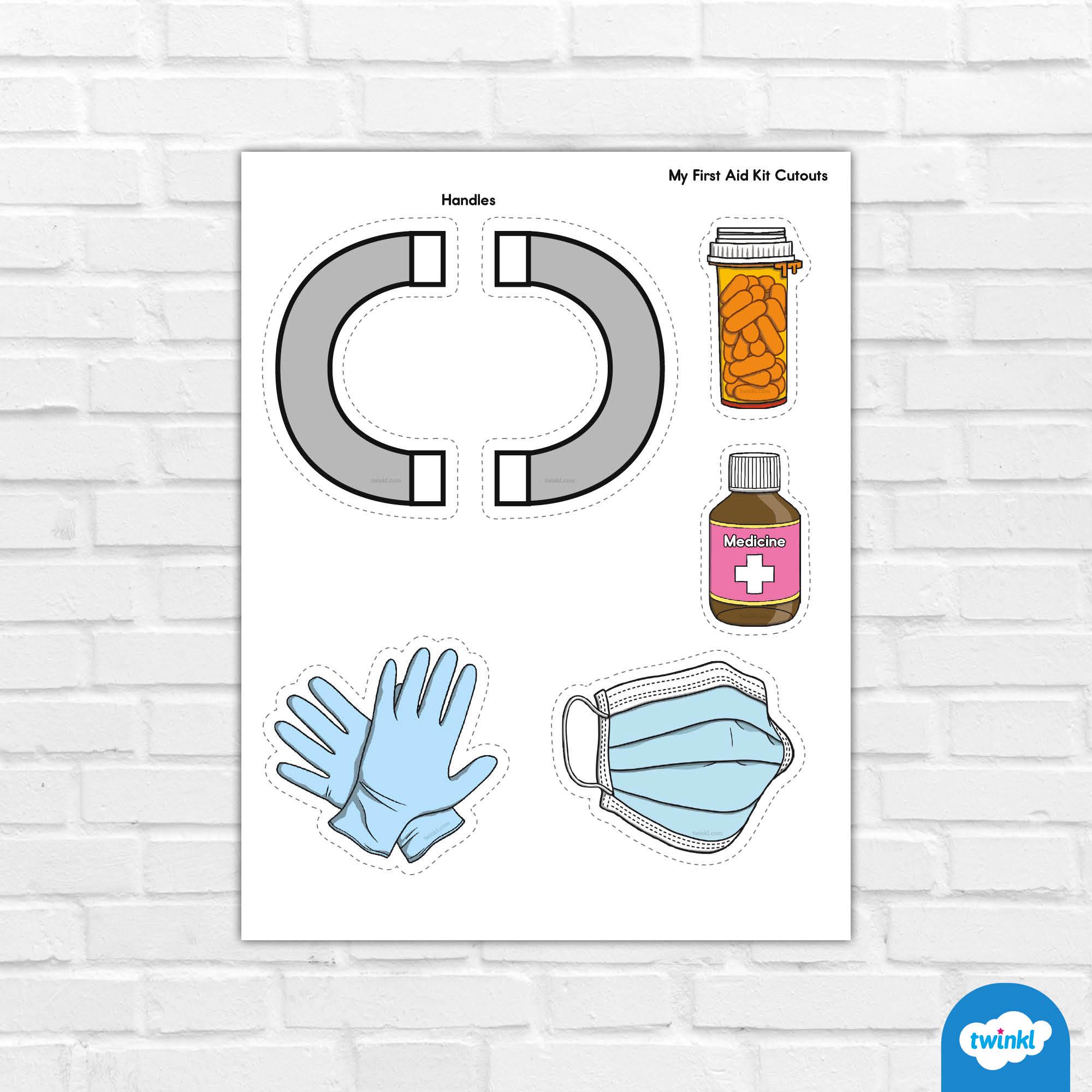 My First Aid Kit Craft – Printable Health & Safety Craft for Kids - Etsy