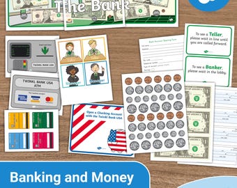 Paquete de juego dramático sobre banca y dinero