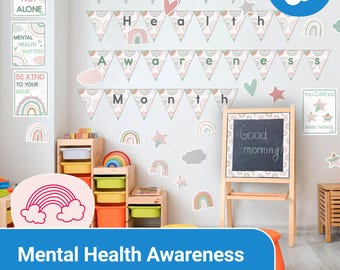 Mental Health Awareness Month Bulletin Board Pack
