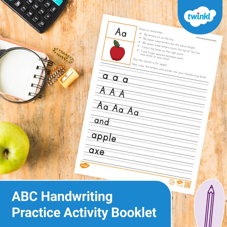 ABC Handwriting Practice Activity Booklet - Etsy