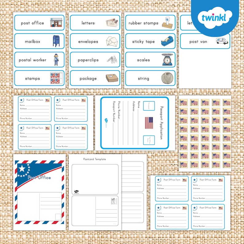 Post Office Dramatic Play Pack - Etsy