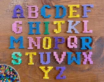 Alphabet Fuse Bead Pattern A-Z Fuse Beads Printable Pattern