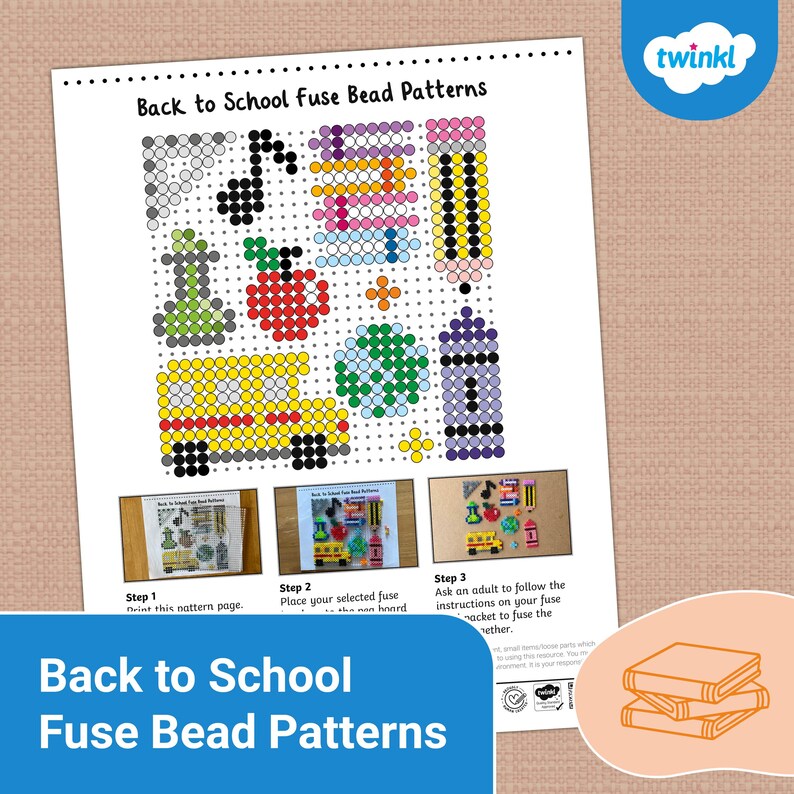 Back to School Fuse Bead Patterns - Etsy