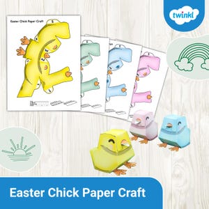 Easter Chick Paper Craft